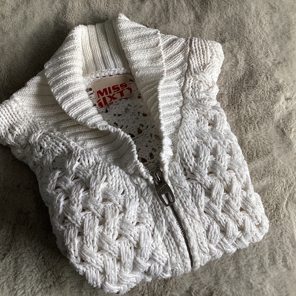 MISS SIXTY COTTON ACRYLIC LOOSELY WOVEN KNIT FULL ZIP CARDIGAN SIZE LARGE - Picture 11 of 12